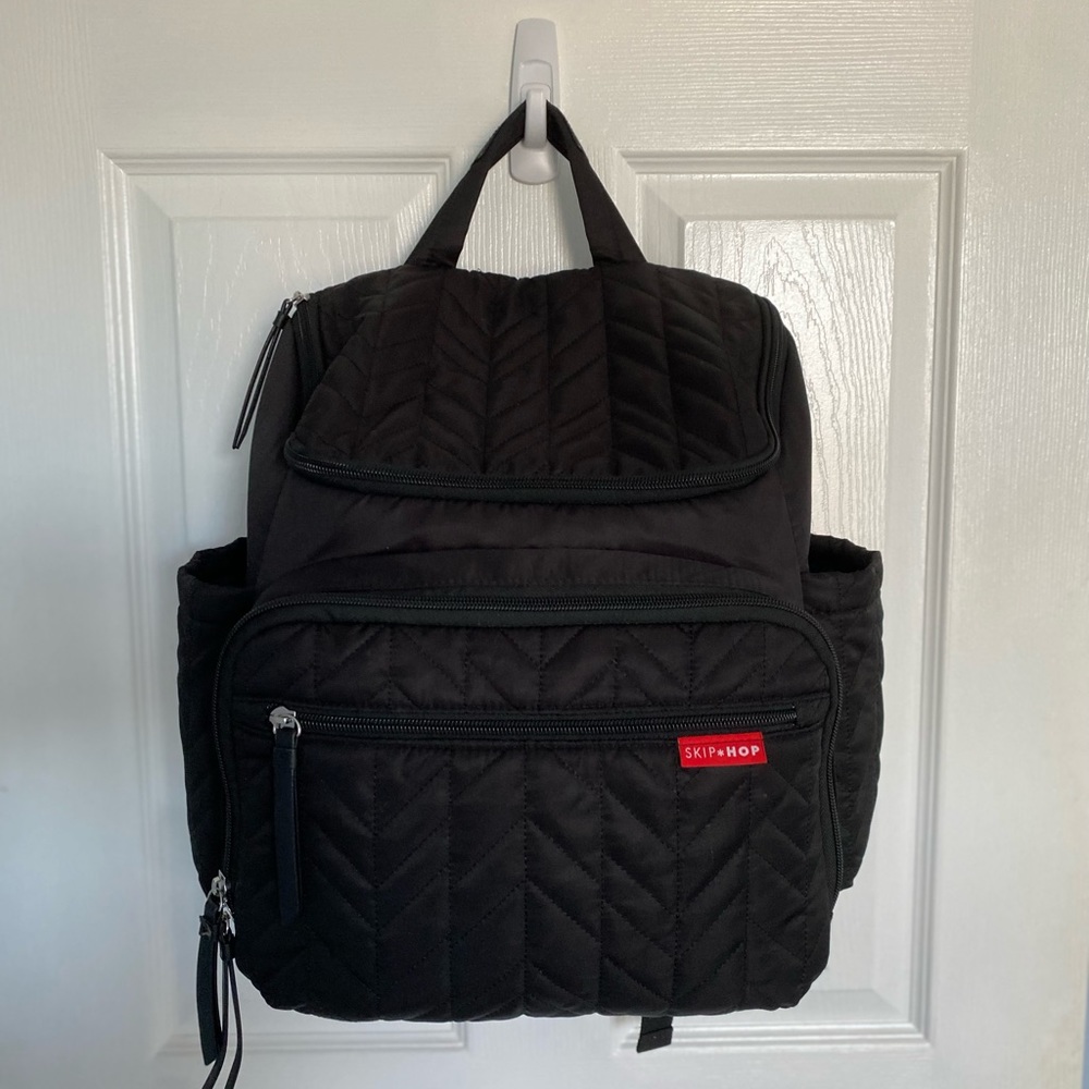 Skip Hop Black Forma Backpack Diaper Bag